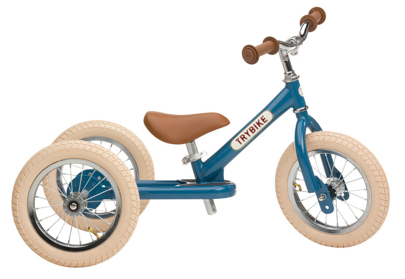 Trybike | Tricicleta Vintage din Otel Fara Pedale | Albastru